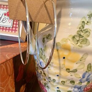 Silver Hoop Earrings